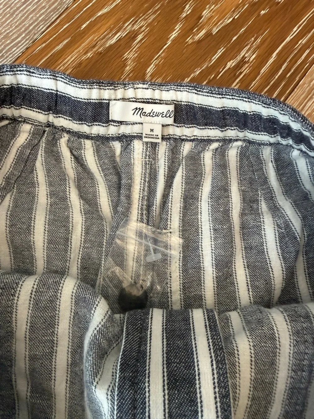 Madewell Pull-On Drawstring Shorts linen cotton nwot - Picture 9 of 11